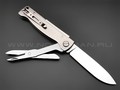 Нож Boker Plus Atlas Multi SW 01BO857 сталь 12С27, рукоять Stainless steel