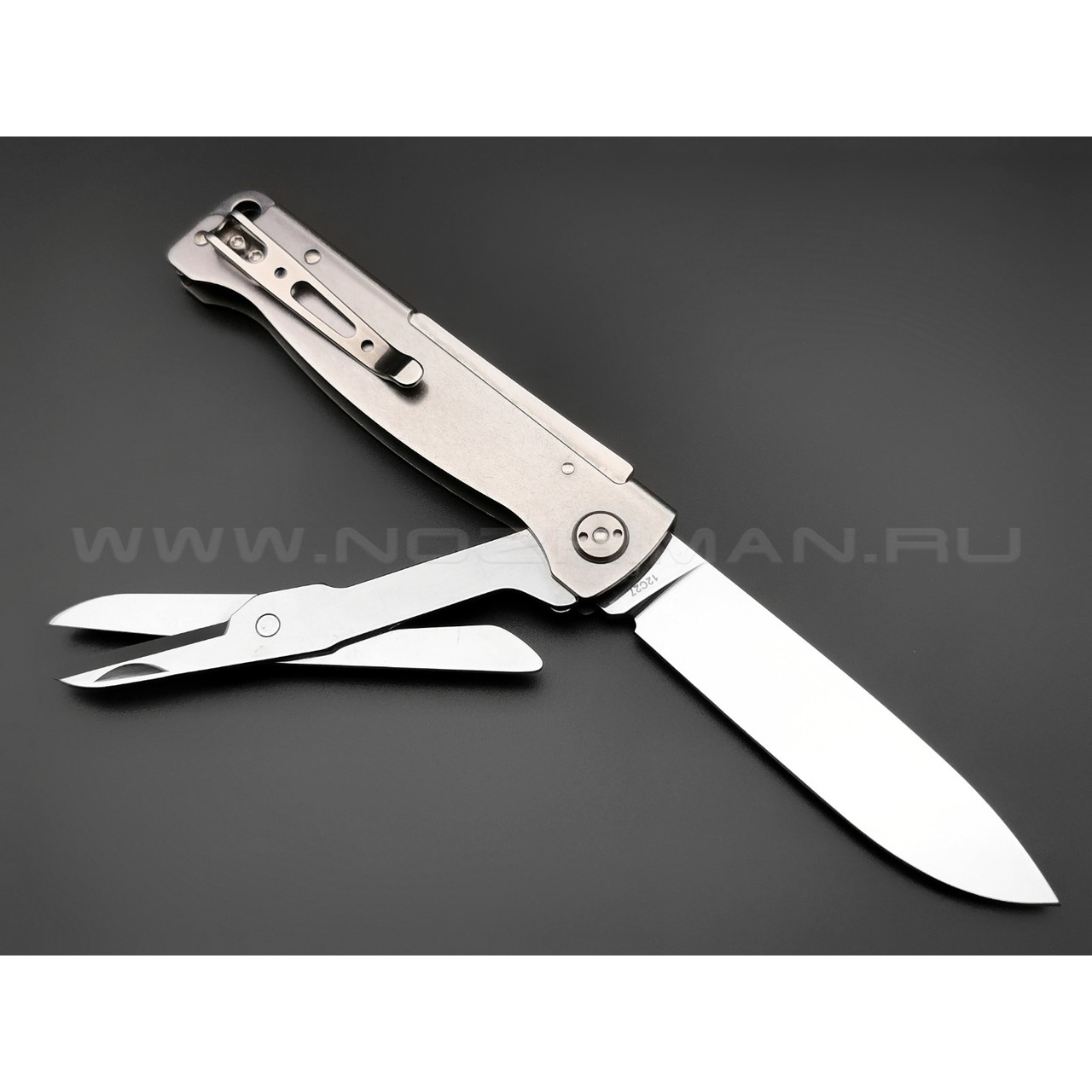 Нож Boker Plus Atlas Multi SW 01BO857 сталь 12С27, рукоять Stainless steel