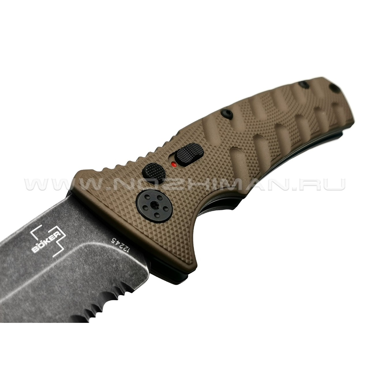 Нож Boker Plus Strike Coyote Tanto 01BO425, сталь Aus 8, рукоять Aluminum 6061