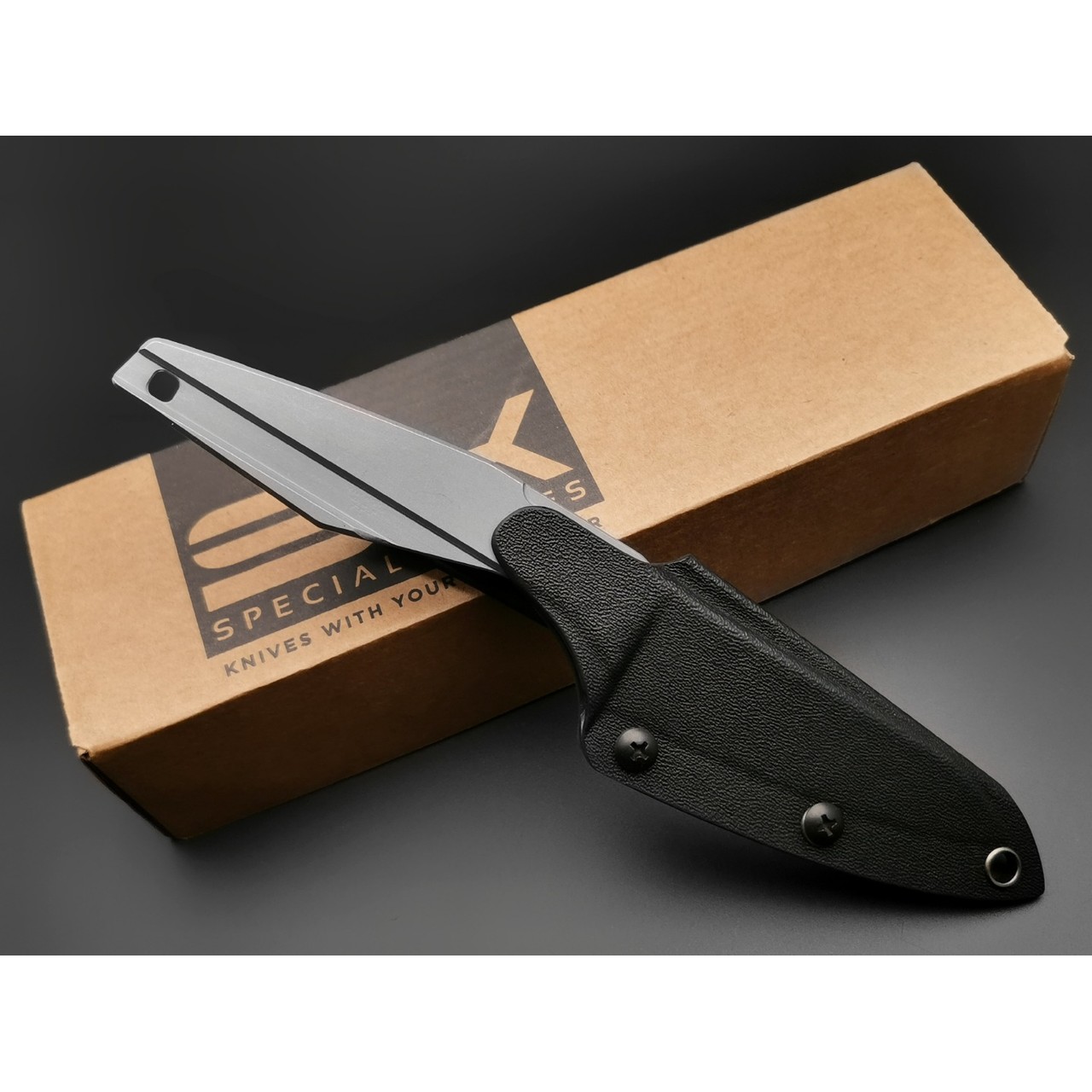 Нож Special Knives Fast Boat стоунвош сталь X105, рукоять сталь