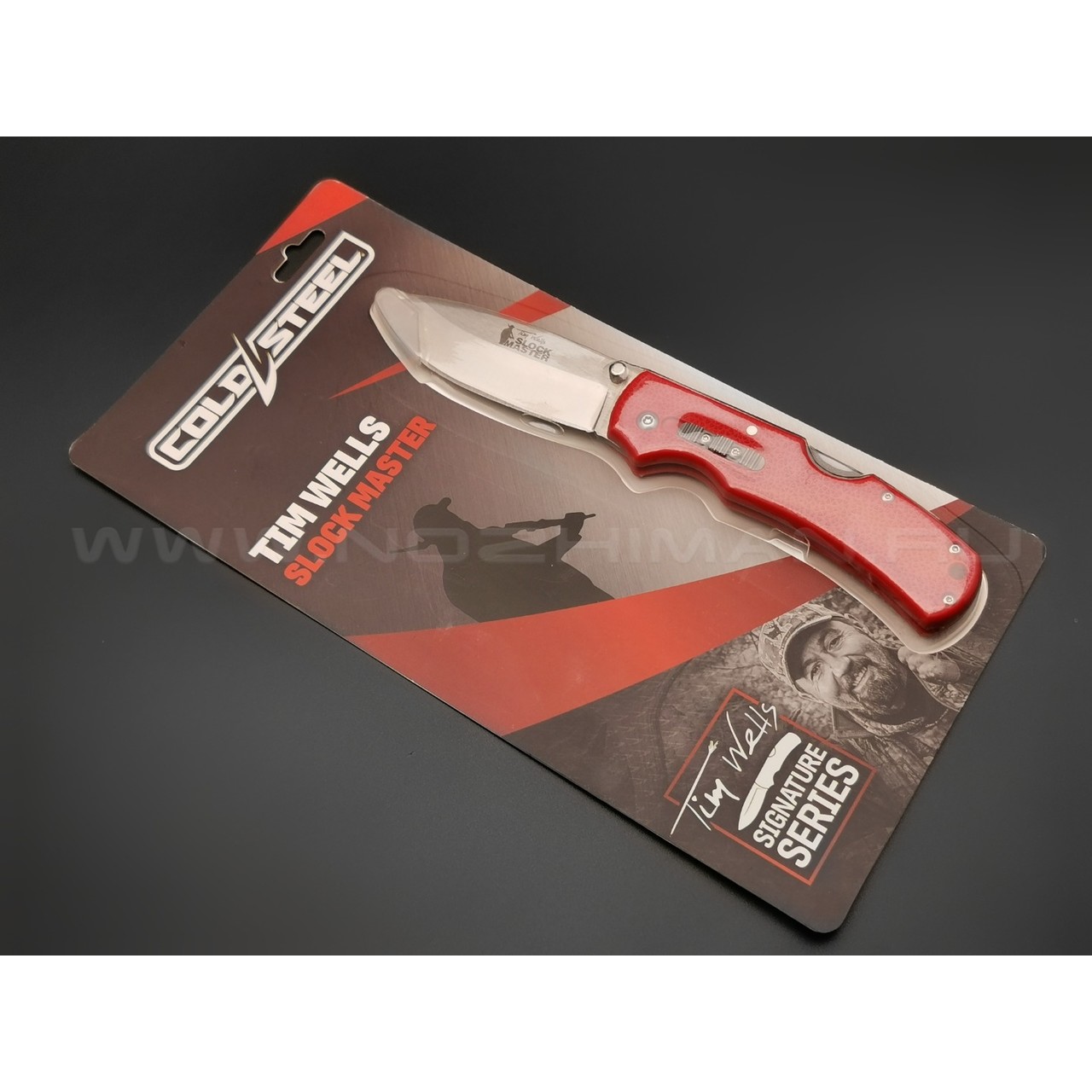 Нож Cold Steel Slock Master Hunter 23JK сталь 8Cr13MoV, рукоять GFN Red