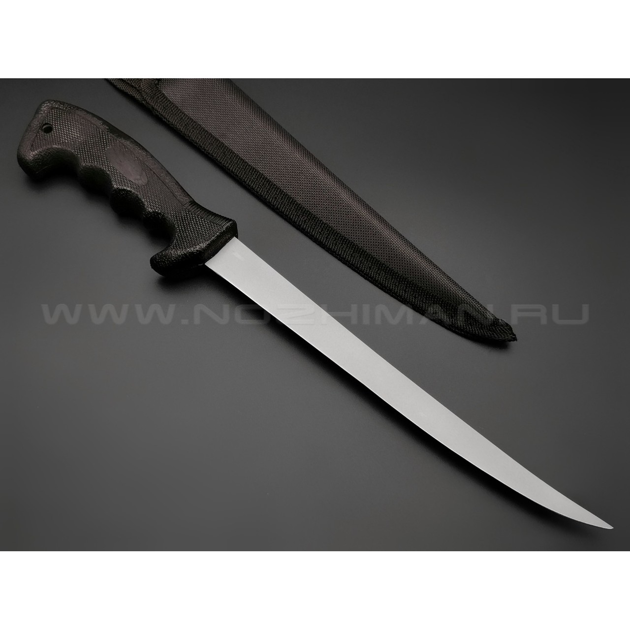 Филейный нож Ahti 230 Titanium 9667A нержавеющая сталь, рукоять резина