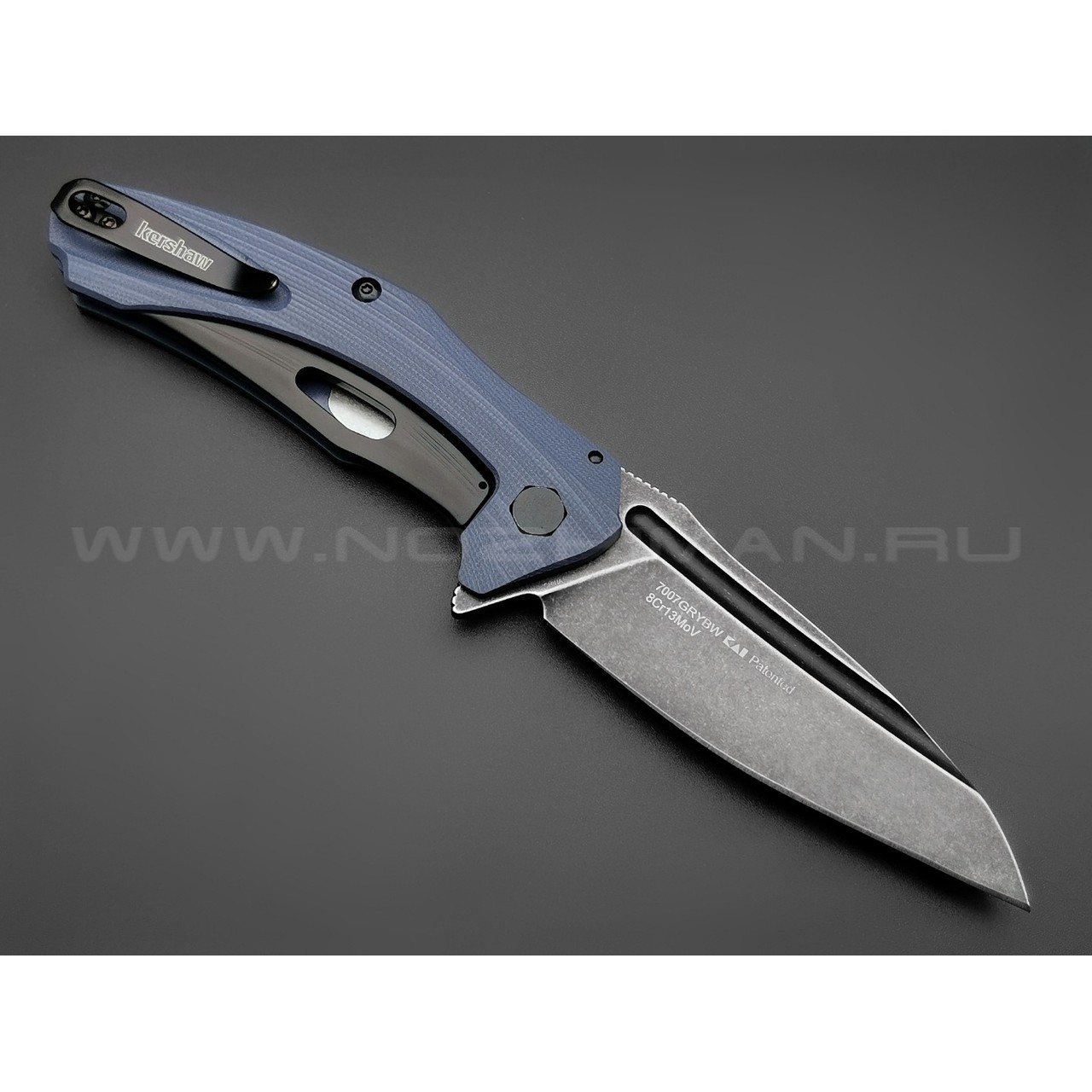 Нож Kershaw Natrix 7007GRYBW сталь 8Cr13MoV блэквош, рукоять G10