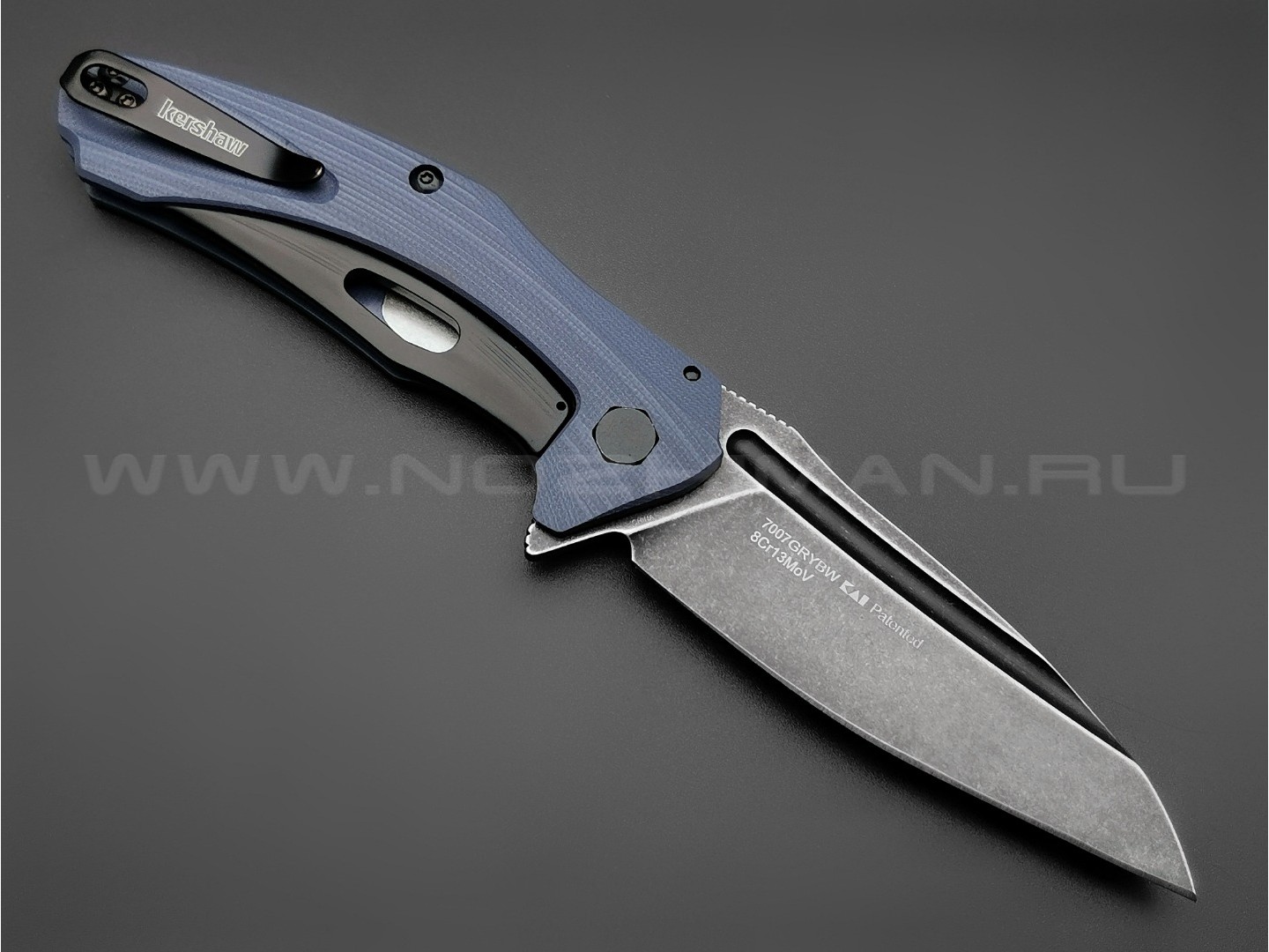 Нож Kershaw Natrix 7007GRYBW сталь 8Cr13MoV blackwash, рукоять G10