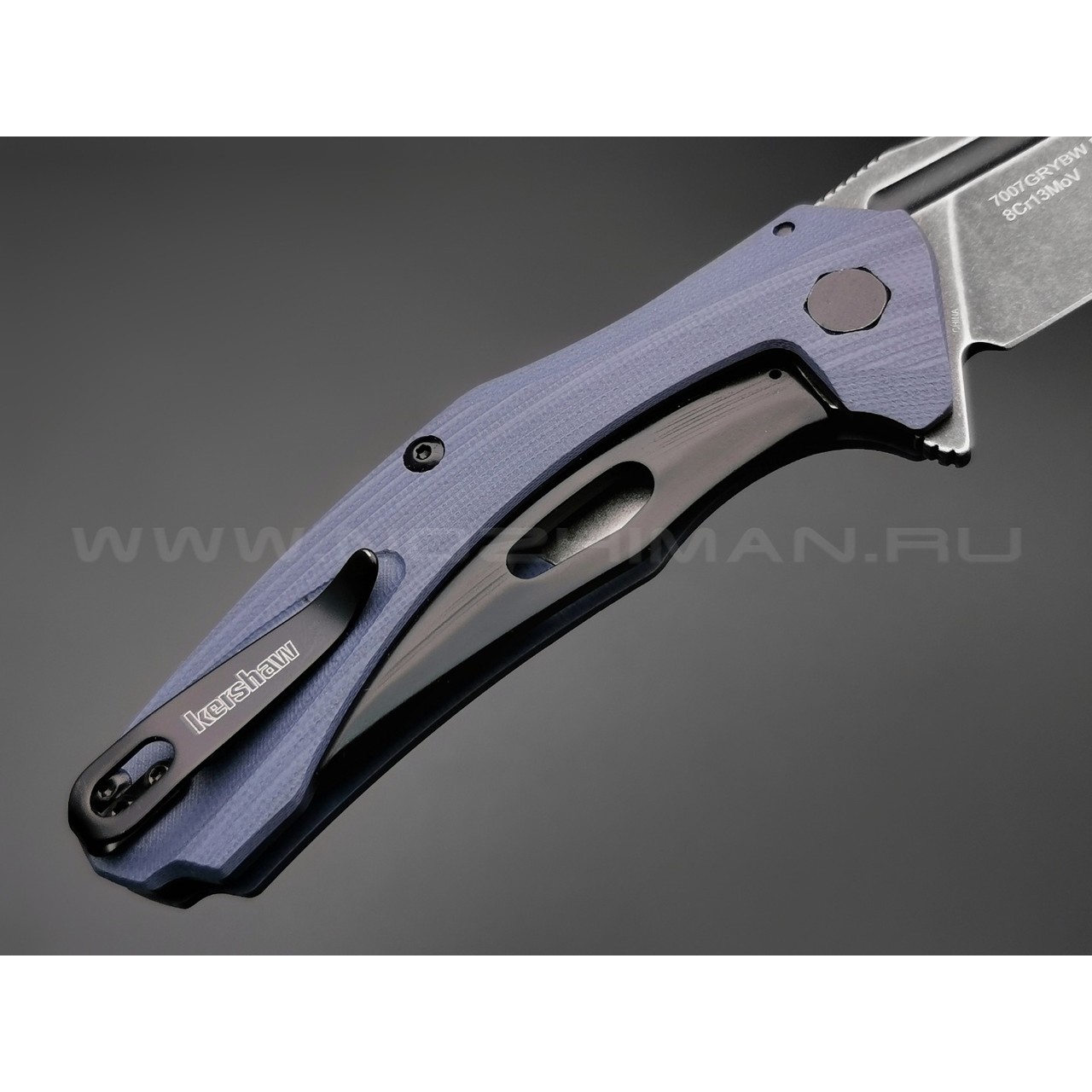 Нож Kershaw Natrix 7007GRYBW сталь 8Cr13MoV блэквош, рукоять G10