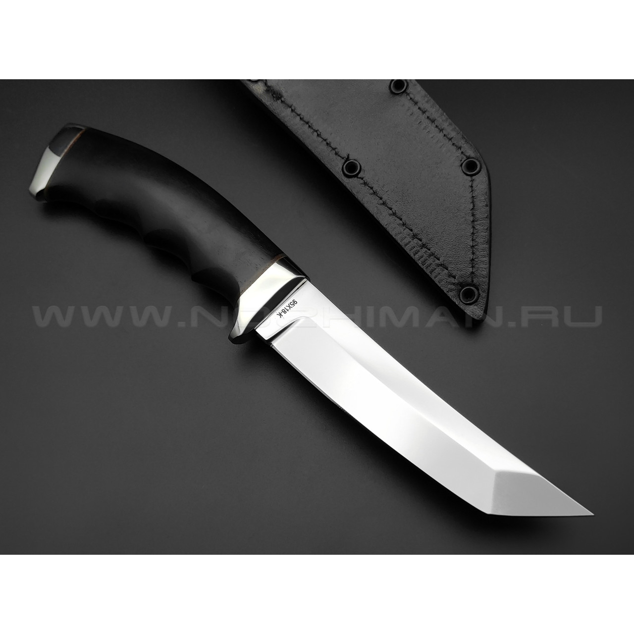 Нож "Аркан" сталь 95Х18, рукоять дерево граб (Титов & Солдатова)