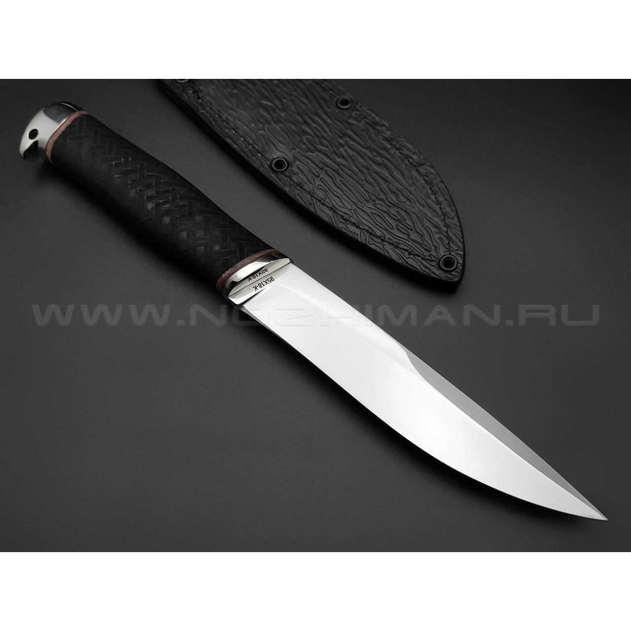 Нож "Русак-2" сталь 95Х18, рукоять резина (Титов & Солдатова)