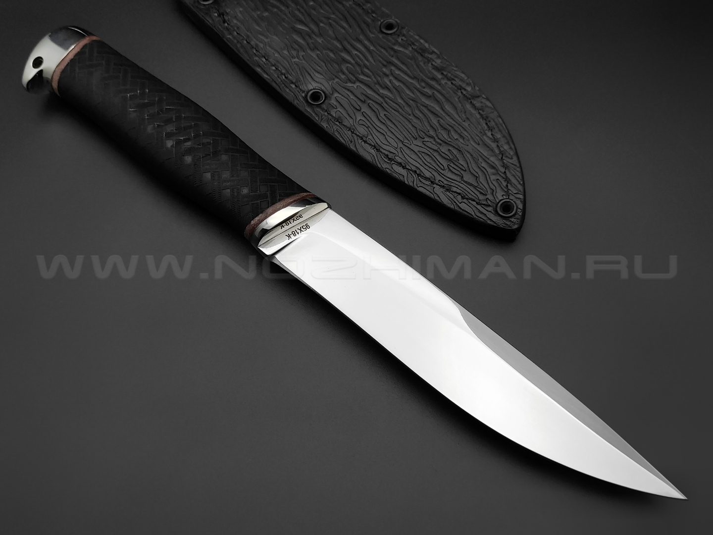 Нож "Русак-2" сталь 95Х18, рукоять резина (Титов & Солдатова)