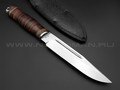 Нож "Казак-1" сталь 95Х18, рукоять наборная кожа (Титов & Солдатова)
