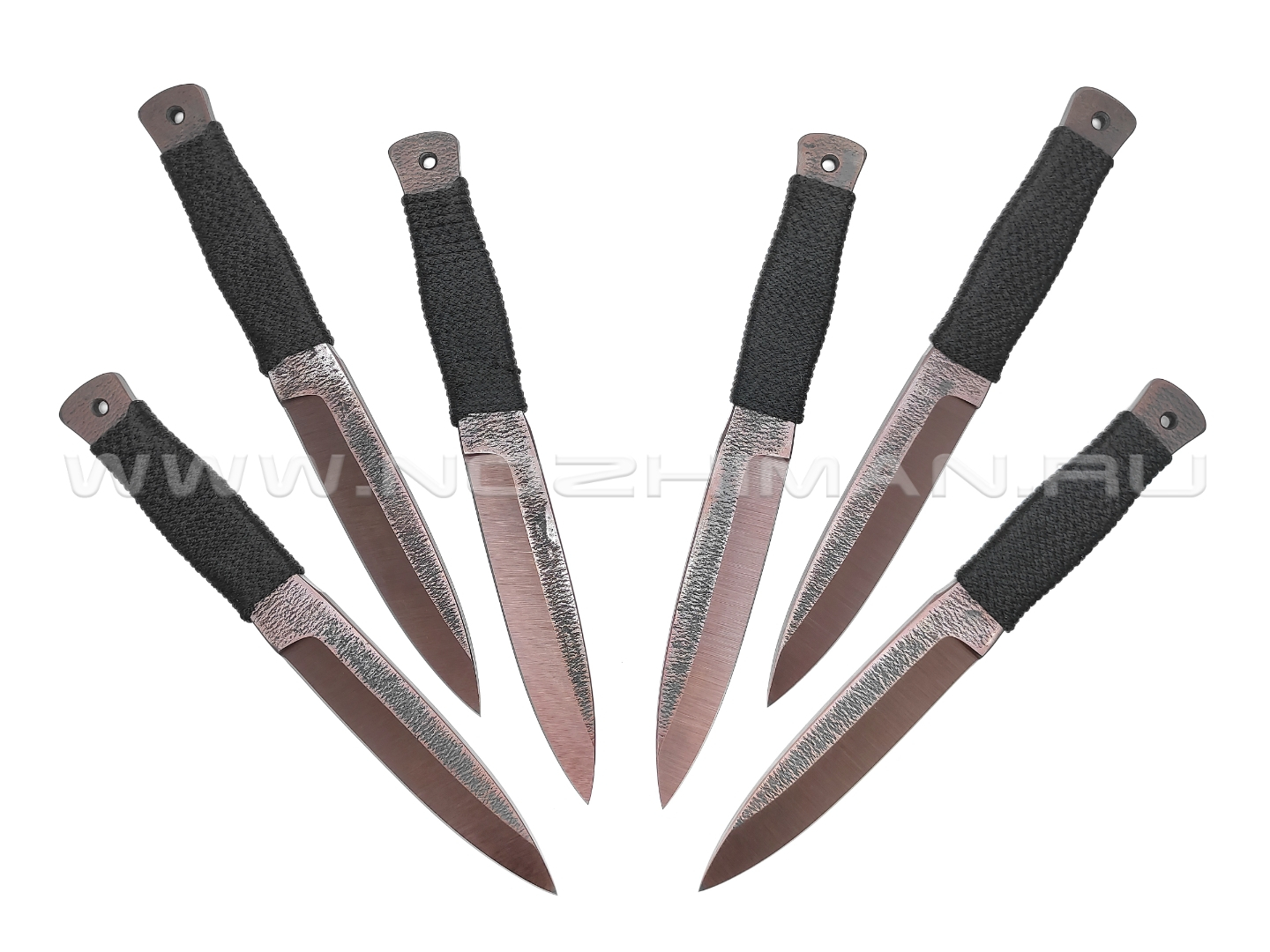 Набор метательных ножей "Горец-3" 6 шт, сталь 30ХГСА