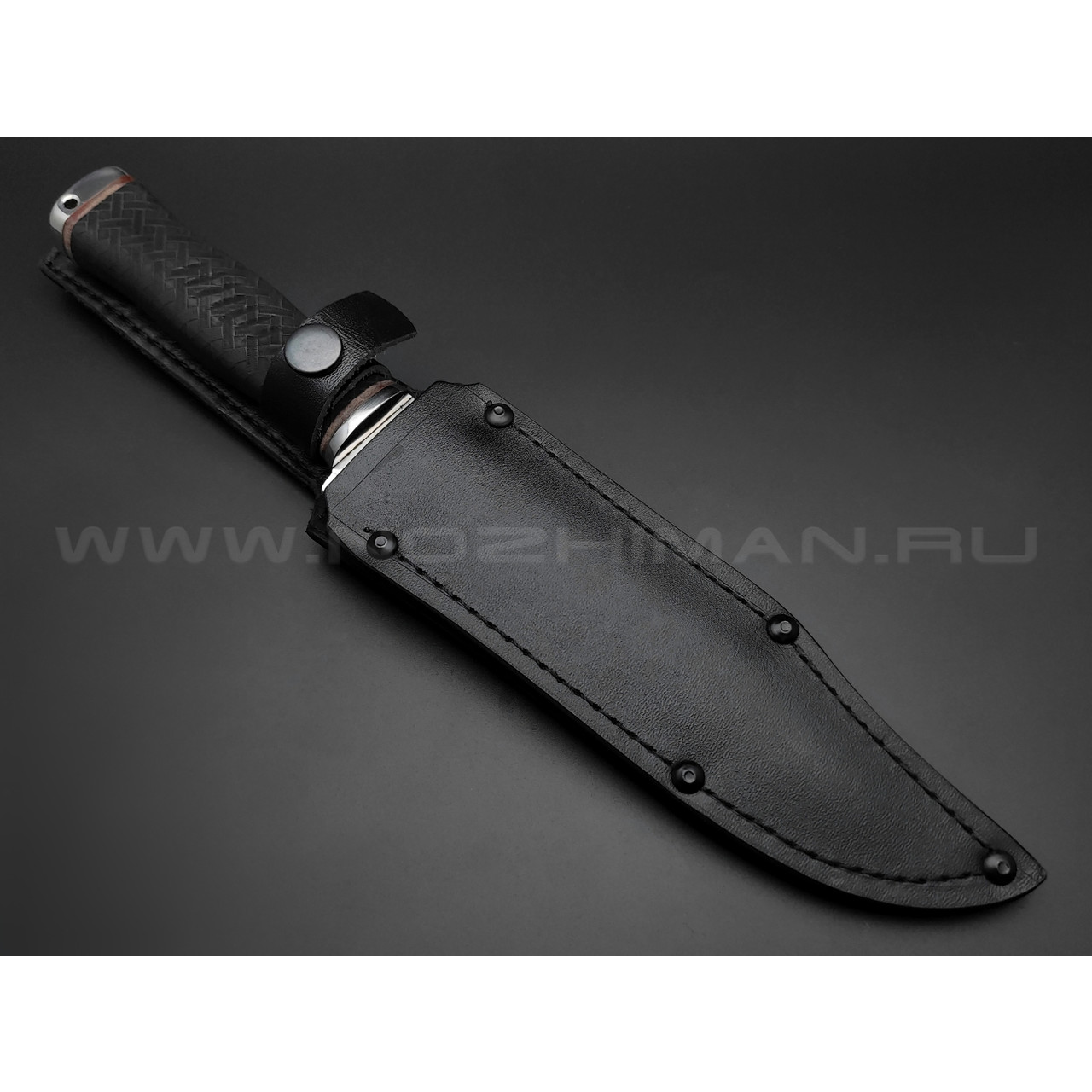 Нож "Атаман" сталь 95Х18, рукоять резина, сталь (Титов & Солдатова)
