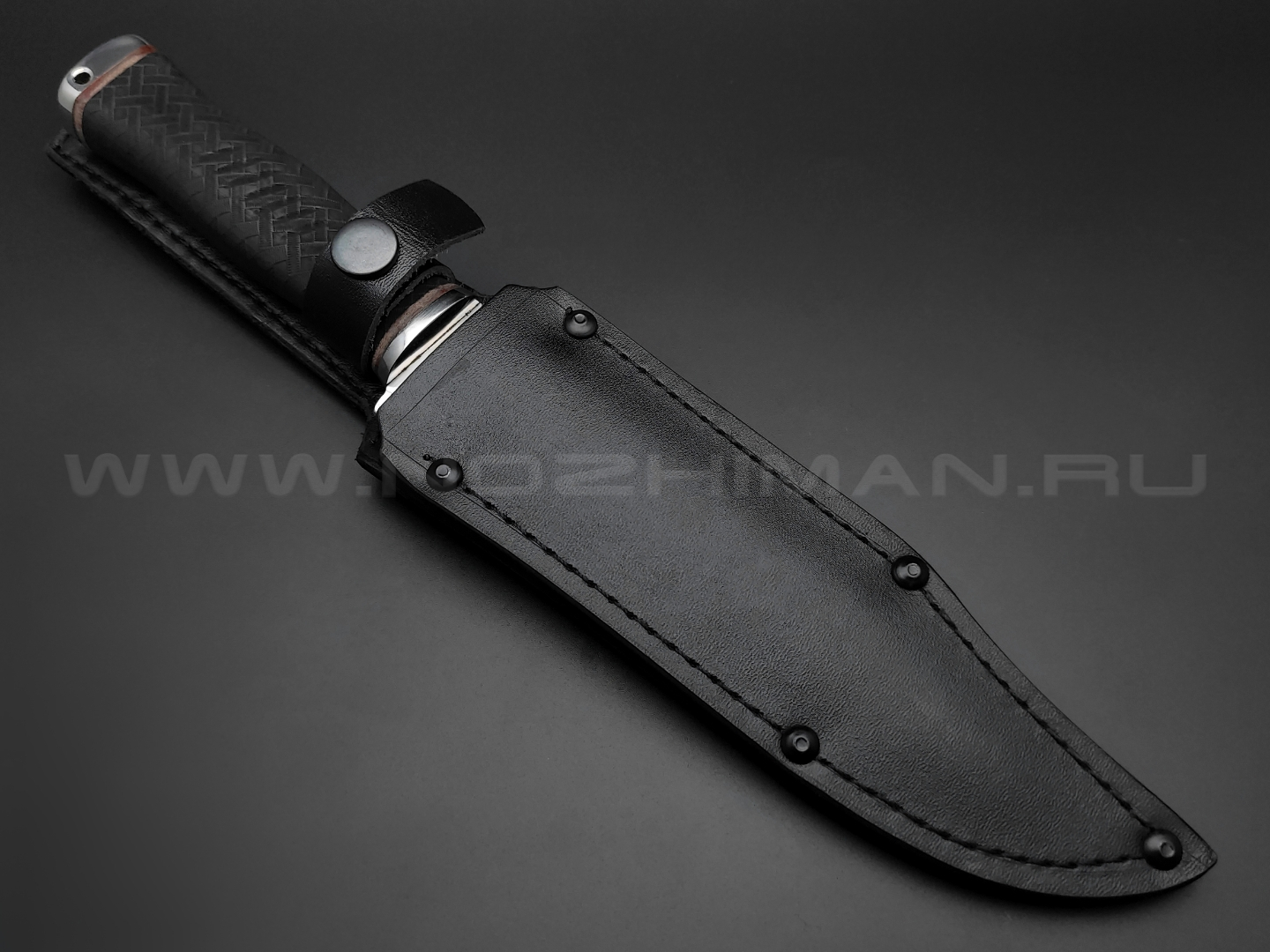 Нож "Атаман" сталь 95Х18, рукоять резина, сталь (Титов & Солдатова)