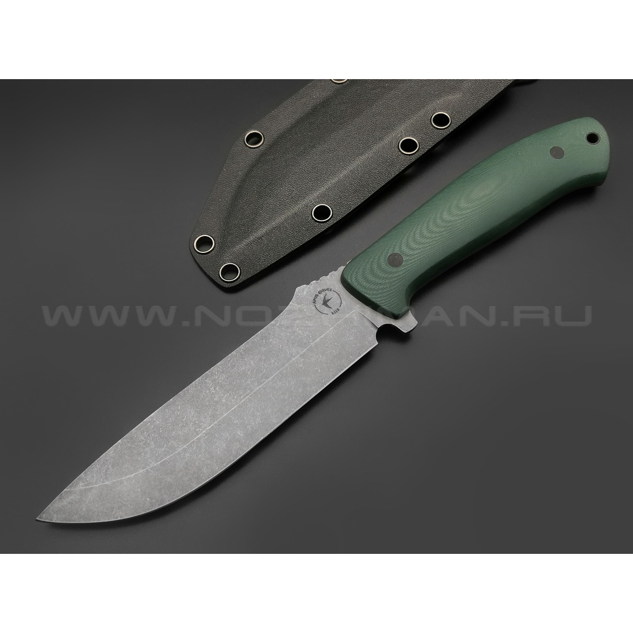 Апус нож Marauder сталь K110, рукоять G10 hunter green