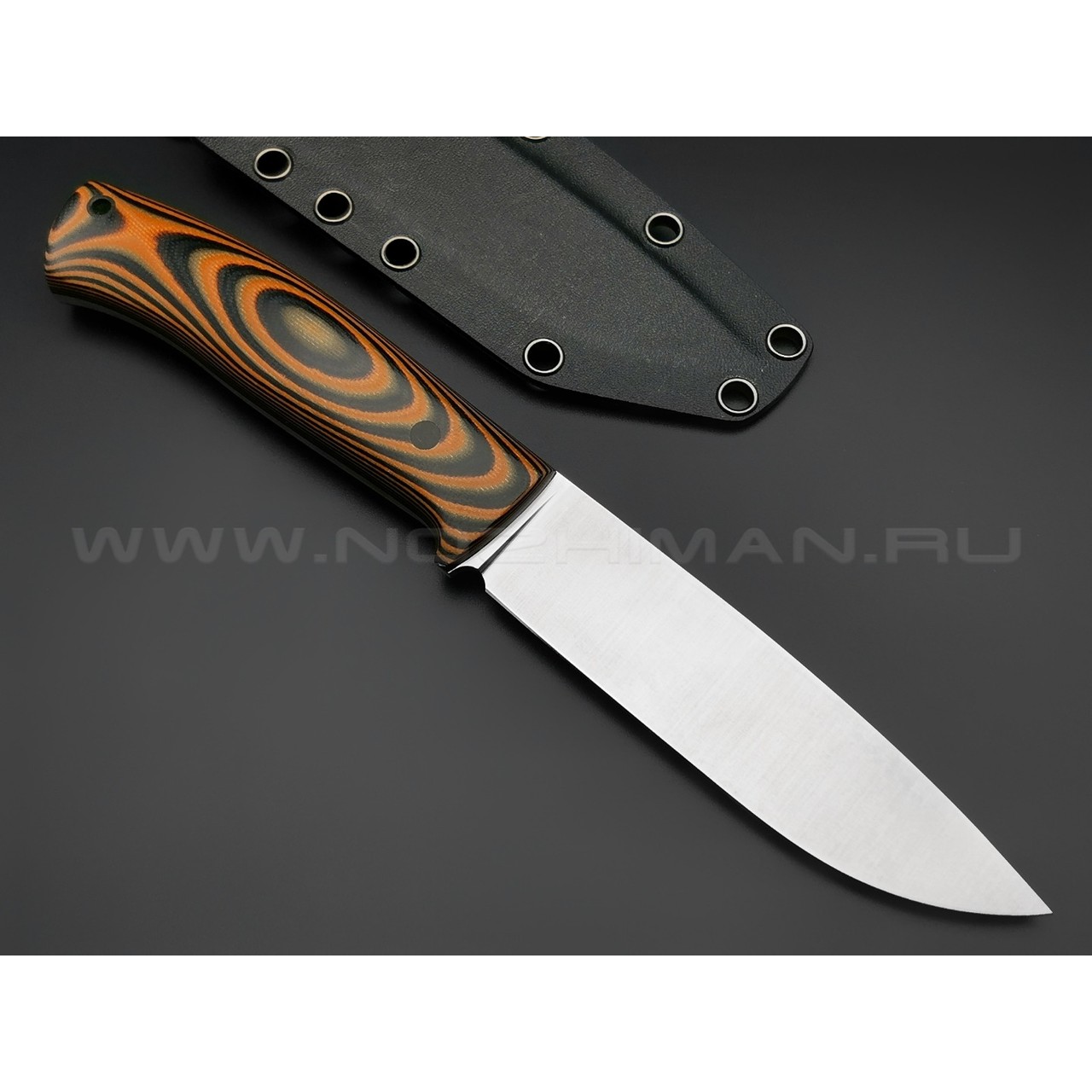 Апус нож Destruktor сталь N690, рукоять G10 black & orange