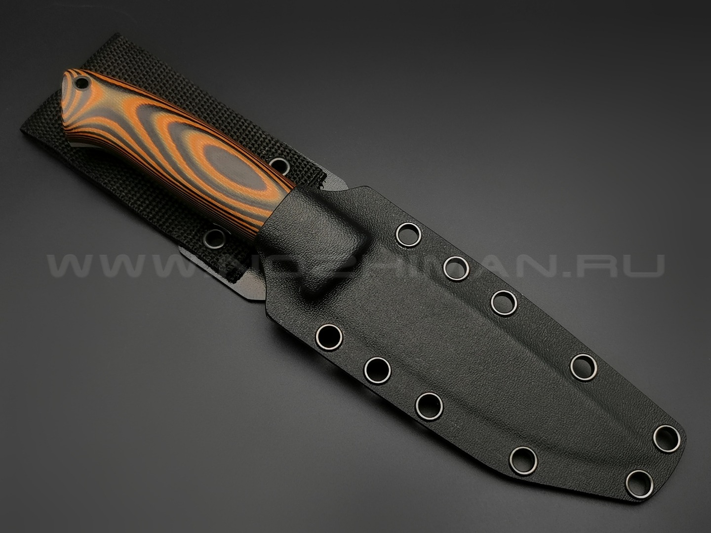 Apus Knives нож Guard Dog сталь N690, рукоять G10 black & orange