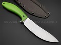 Apus Knives нож Yuhro сталь N690, рукоять G10 neon green
