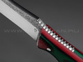 РВС нож Зверобой сталь N690, рукоять микарта (green, purple, red)