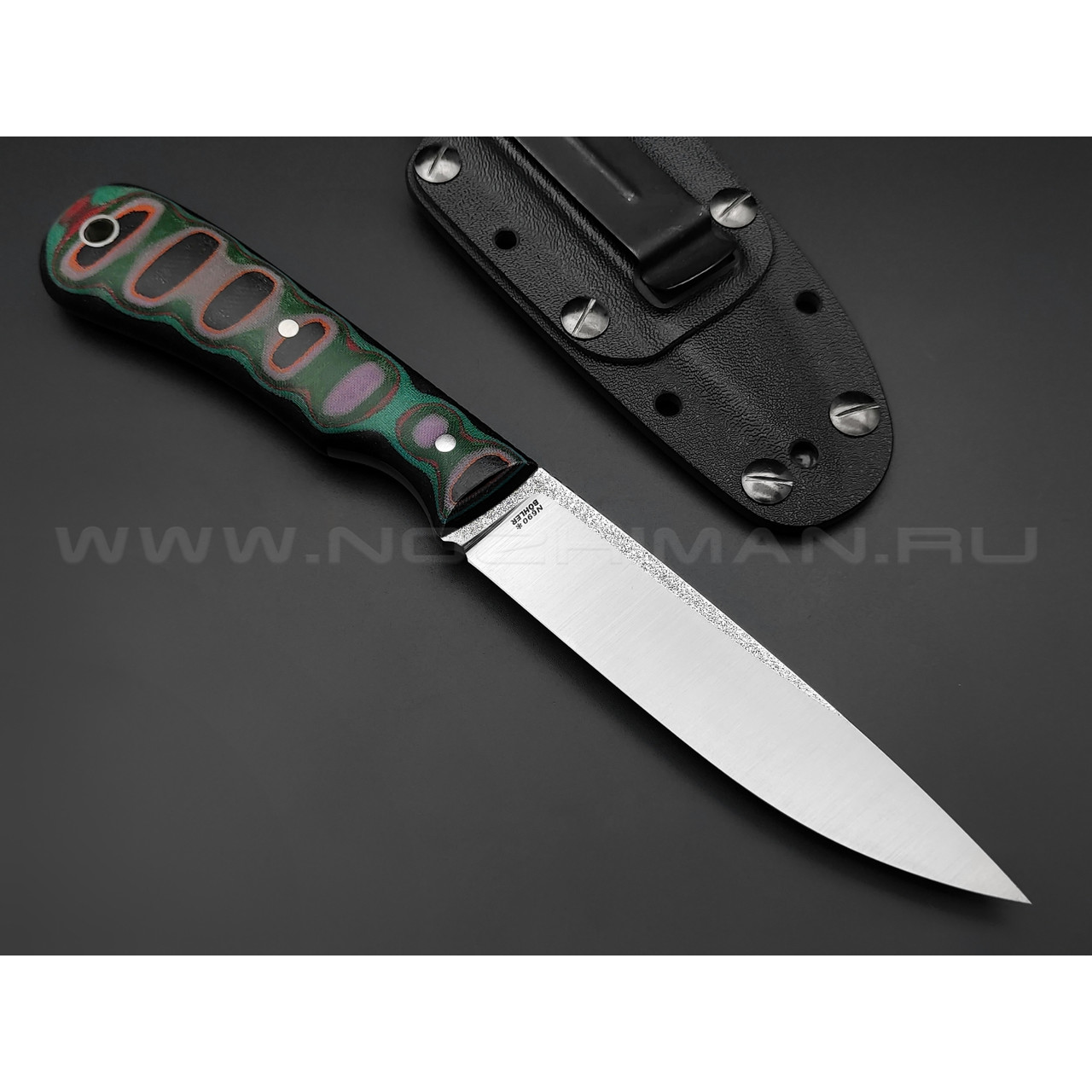 РВС нож Купец сталь N690, рукоять микарта (black, green, red)