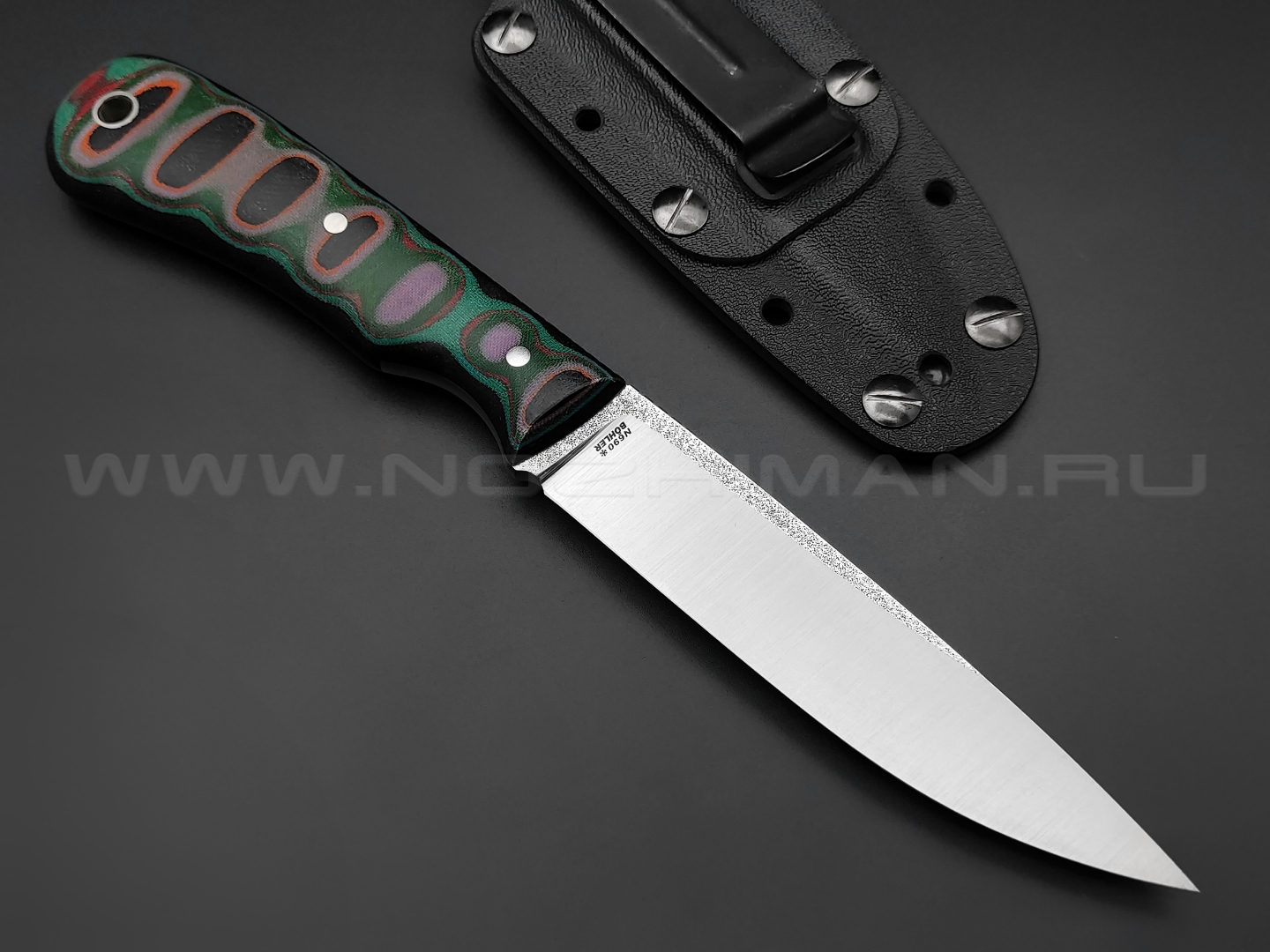 РВС нож Купец сталь N690, рукоять микарта (black, green, red)