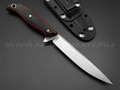 РВС нож Кукушка сталь N690, рукоять микарта black & red