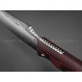 РВС нож Беглец сталь N690, рукоять микарта red & black РВС нож Беглец сталь N690, рукоять микарта red & black
