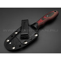 РВС нож Беглец сталь N690, рукоять микарта red & black РВС нож Беглец сталь N690, рукоять микарта red & black
