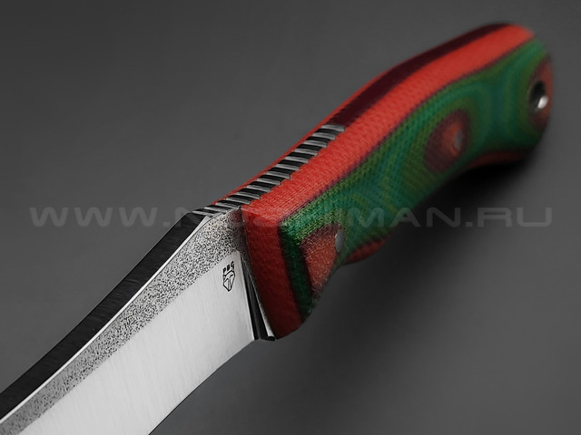 РВС нож Зверобой сталь N690, рукоять микарта (orange, green, red)