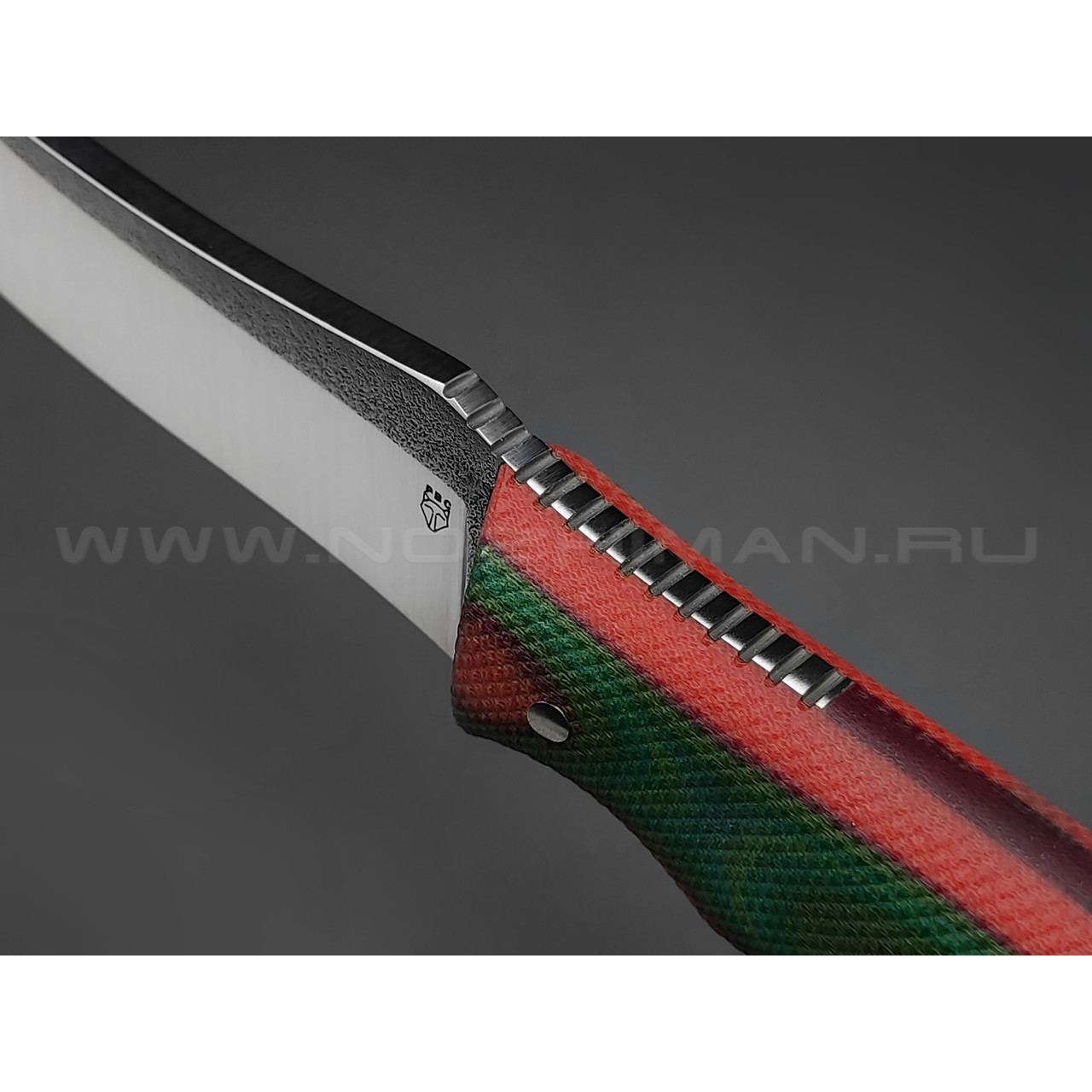 РВС нож Зверобой сталь N690, рукоять микарта (orange, green, red)