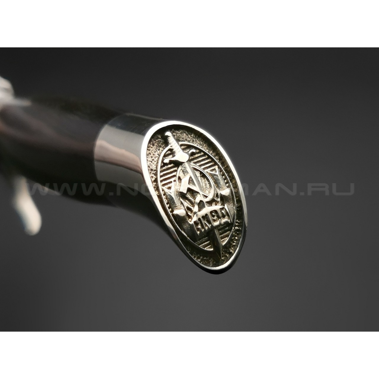 Нож "Финка НКВД" сталь K340, рукоять дерево граб, мельхиор (Наследие)