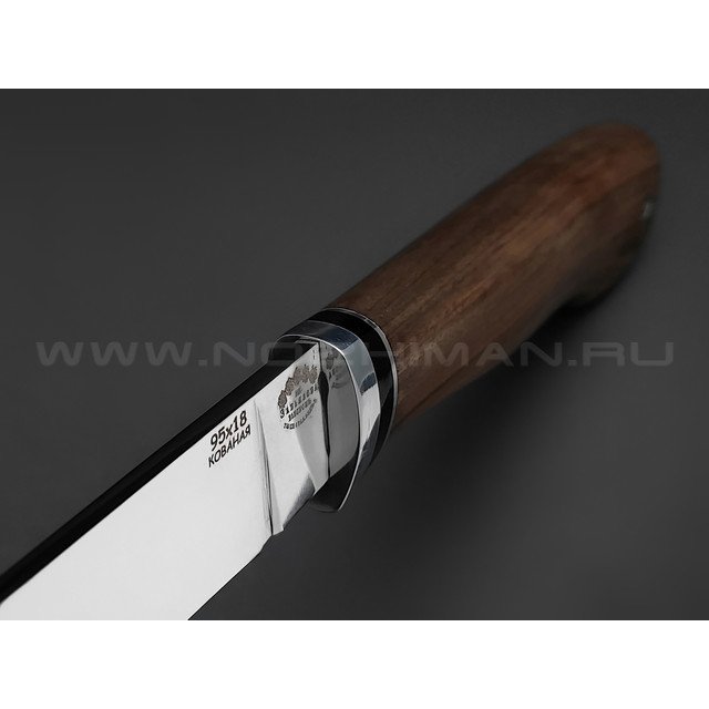 Нож "Цезарь" сталь 95Х18, рукоять дерево орех (Товарищество Завьялова)