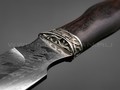 Нож "Рысь-М" сталь Х12МФ, рукоять дерево граб, мельхиор (Фурсач А. А.)