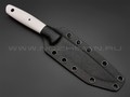 Apus Knives нож Toothpick сталь K110, рукоять G10 white & red