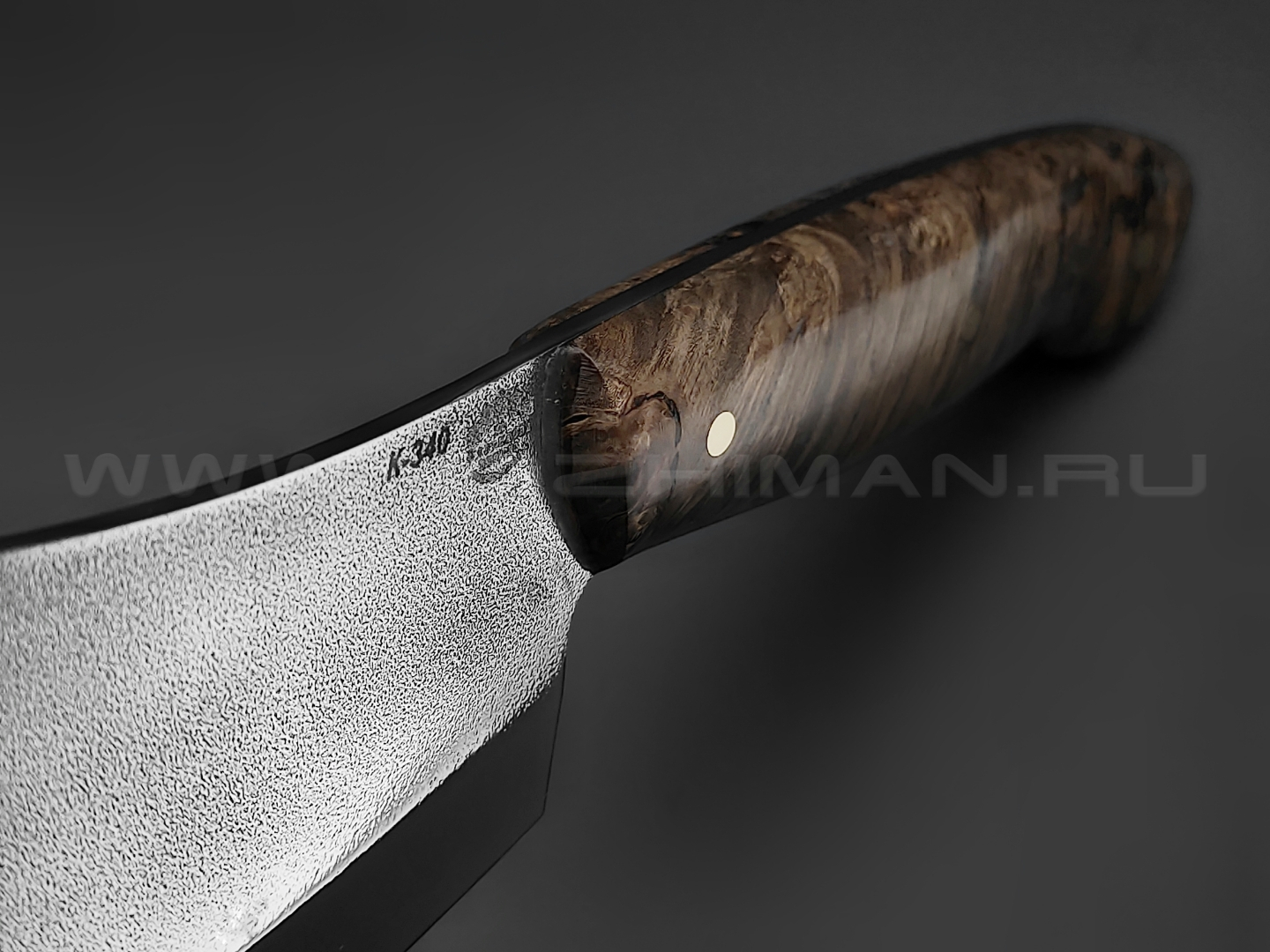 Нож "Биг Фуд" сталь K340, рукоять берёзовый сувель (Товарищество Завьялова)
