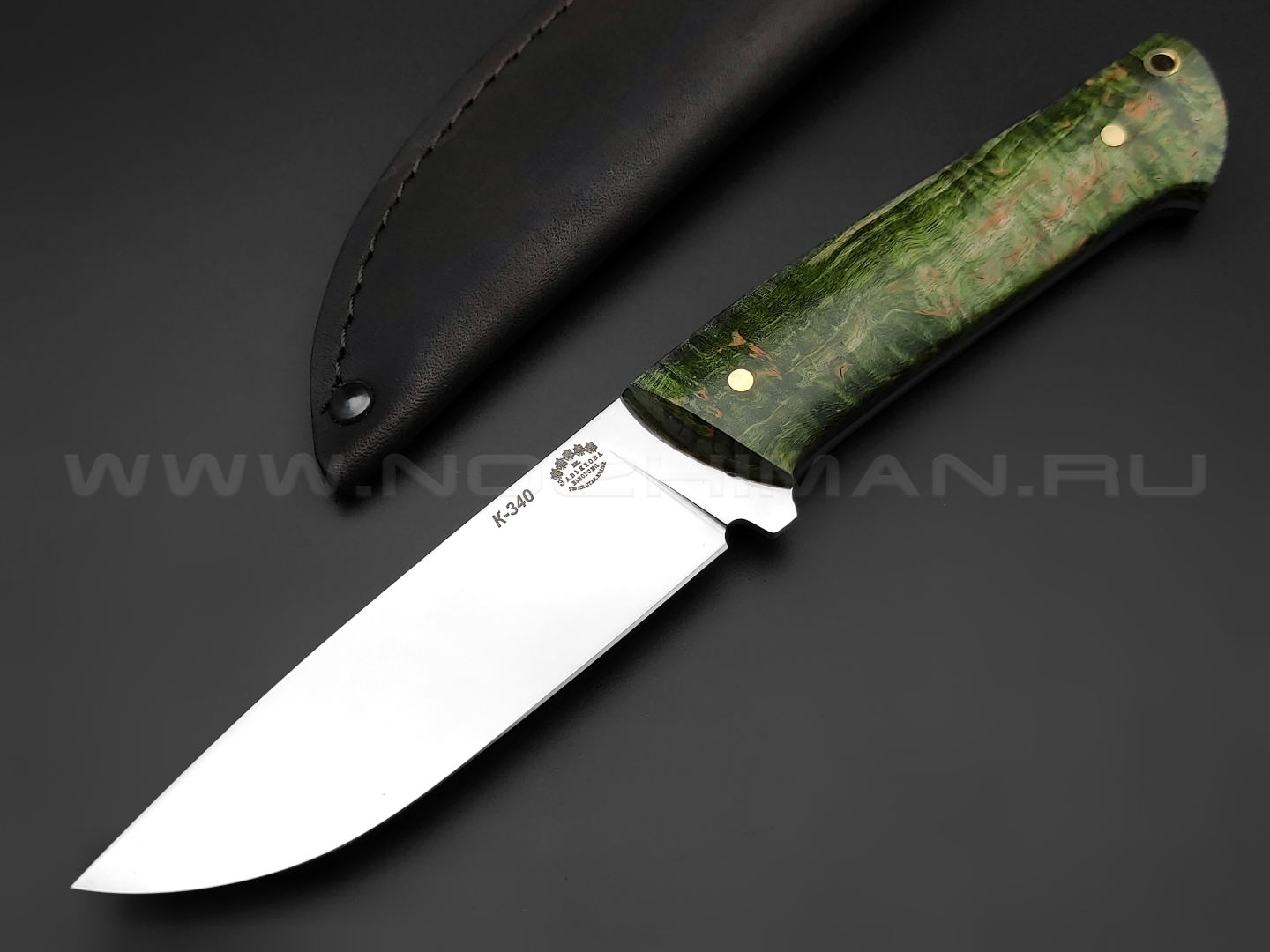 Нож "Бригадир" сталь K340, рукоять карельская береза (Товарищество Завьялова)