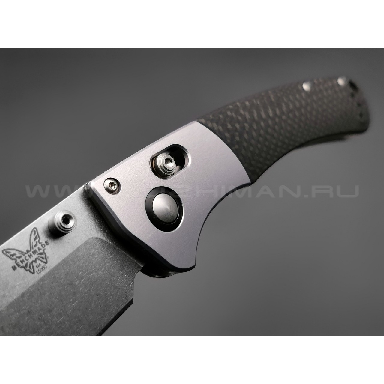 Нож Benchmade Custom Crooked River CU15080-SS-20CV сталь CPM-20CV, рукоять Carbon fiber