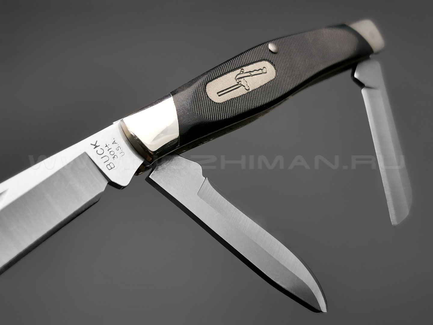 Нож Buck 301 Stockman 0301BKS сталь 420HC, рукоять Black Valox, нейзильбер