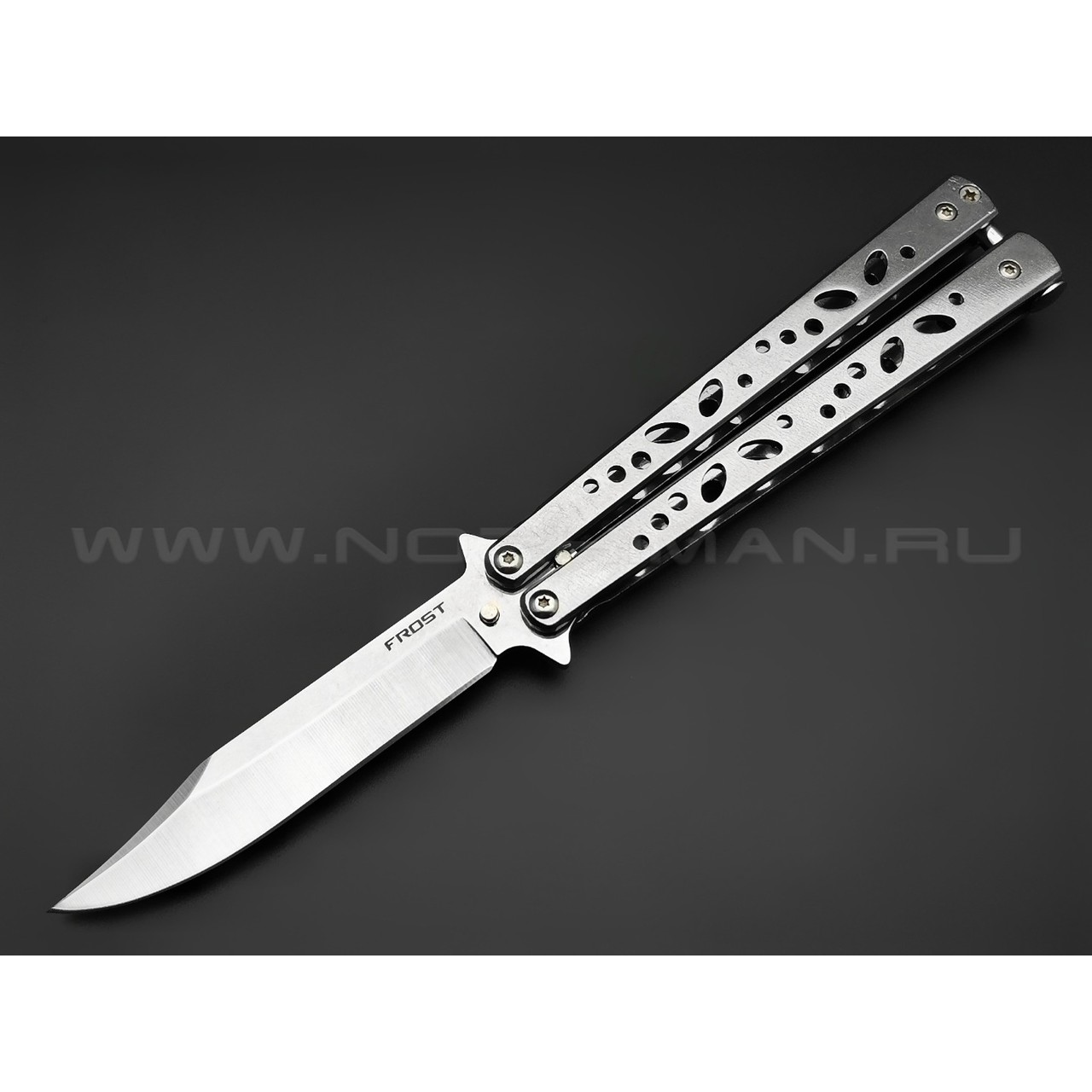 Нож балисонг "Frost" B-127 сталь 440, рукоять Stainless steel (Ножемир)