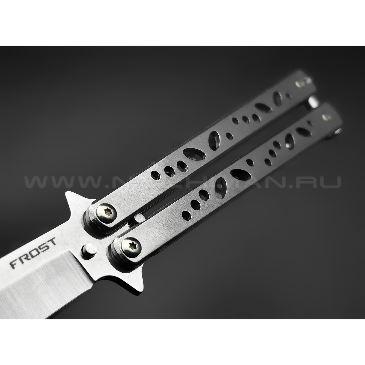 Нож балисонг "Frost" B-127 сталь 440, рукоять Stainless steel (Ножемир)