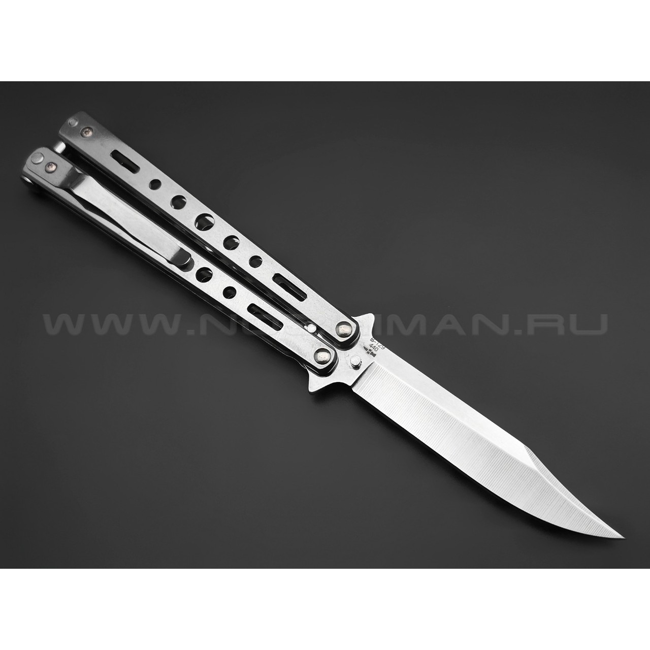 Нож балисонг "Rest" B-129 сталь 440, рукоять Stainless steel (Ножемир)