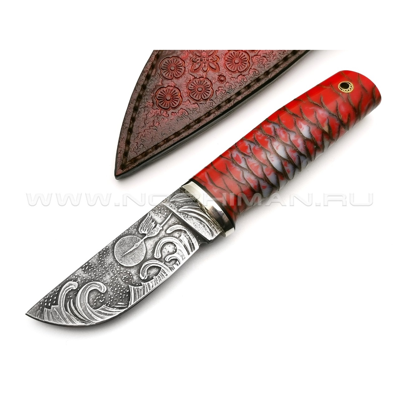 Волчий Век нож Слоник Custom сталь CPM REX 121 WA, рукоять Композит с шишкой