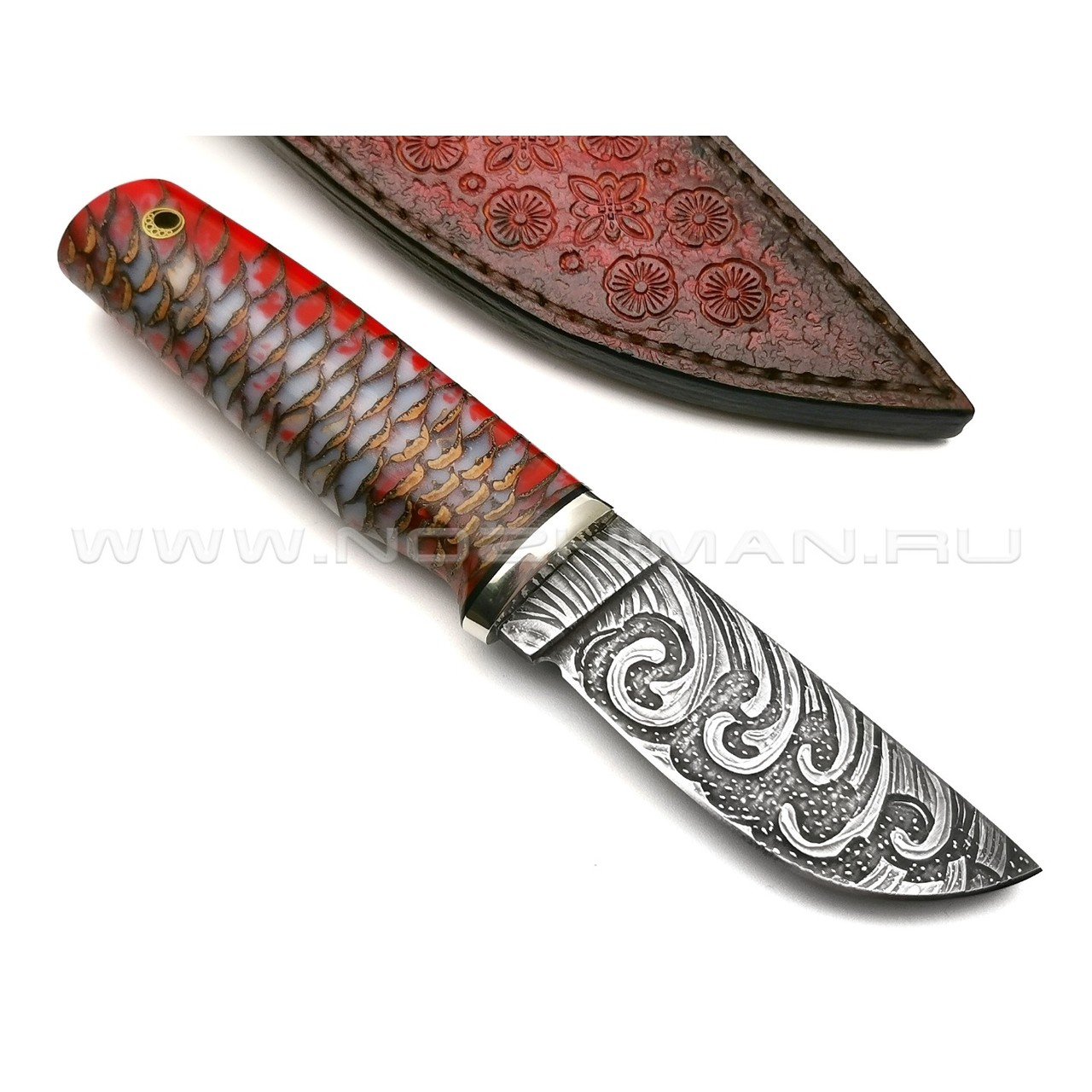 Волчий Век нож Слоник Custom сталь CPM REX 121 WA, рукоять Композит с шишкой