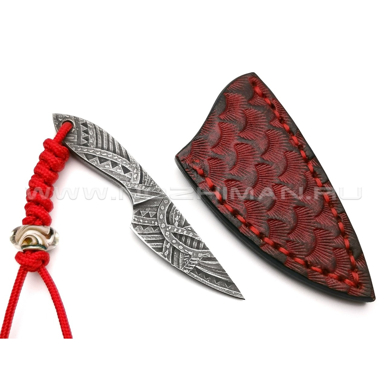 Волчий Век нож Микро МасичЬка Custom Red сталь M390 WA