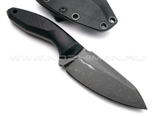 Волчий Век нож МасичЬка Brutal Edition сталь PGK WA, рукоять G10 black