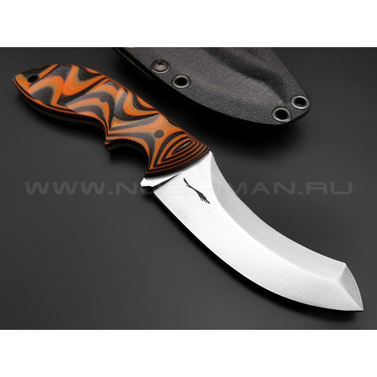 Волчий Век нож Кондрат 10 сталь Niolox WA, рукоять G10 black & orange