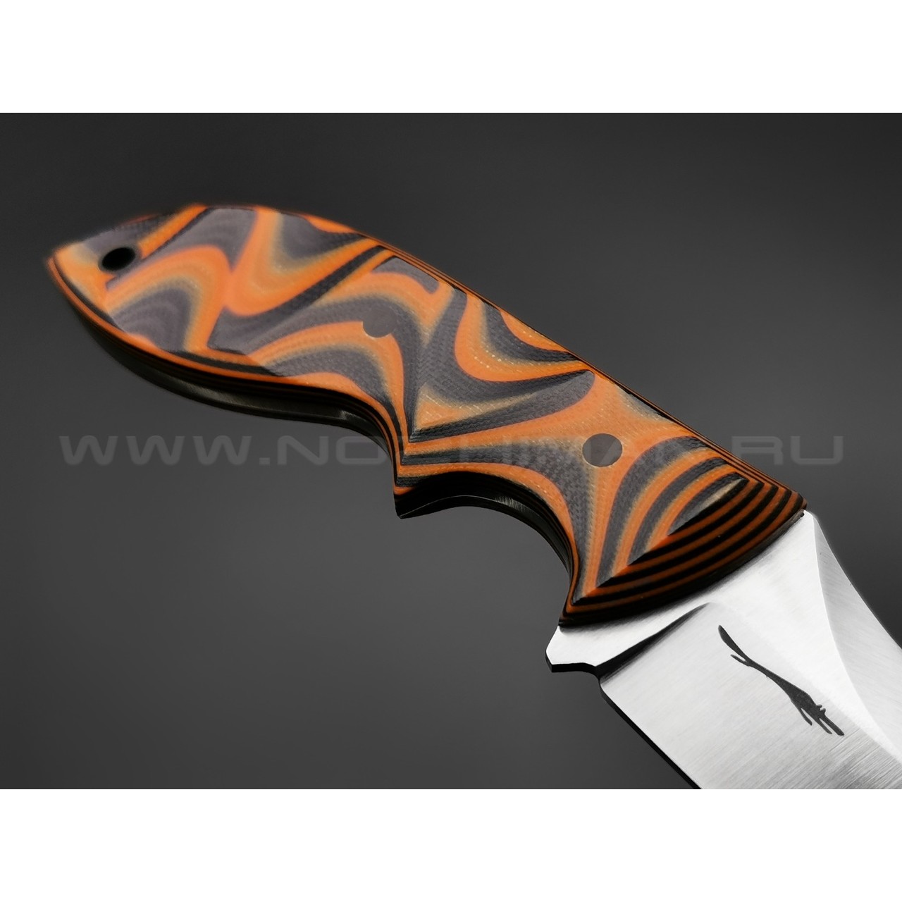 Волчий Век нож Кондрат 10 сталь Niolox WA, рукоять G10 black & orange