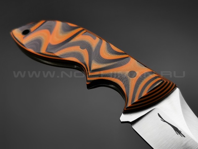 Волчий Век нож Кондрат 10 сталь Niolox WA, рукоять G10 black & orange