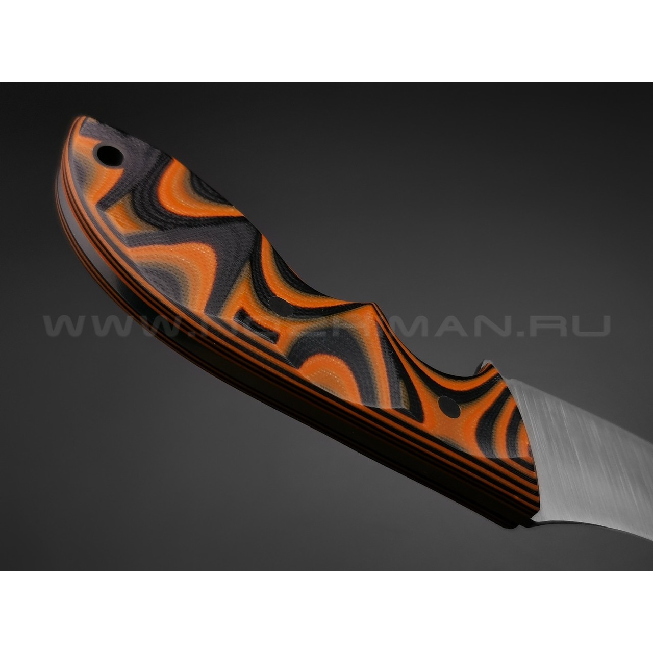 Волчий Век нож Кондрат 10 сталь Niolox WA, рукоять G10 black & orange