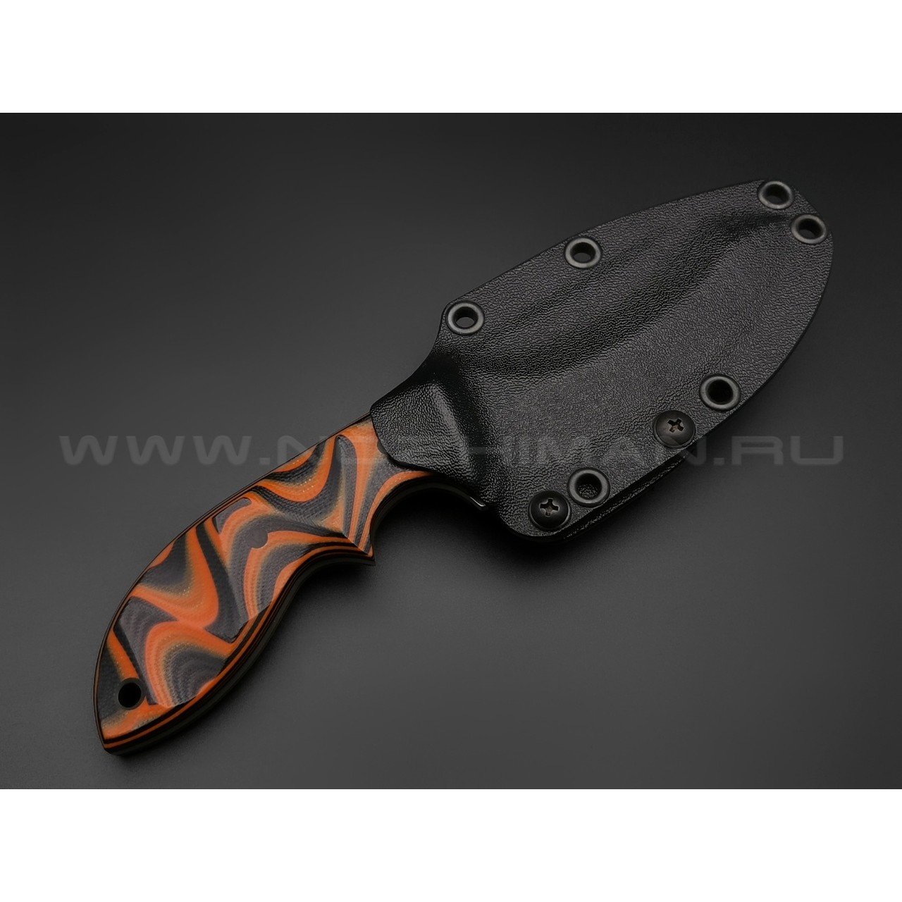 Волчий Век нож Кондрат 10 сталь Niolox WA, рукоять G10 black & orange