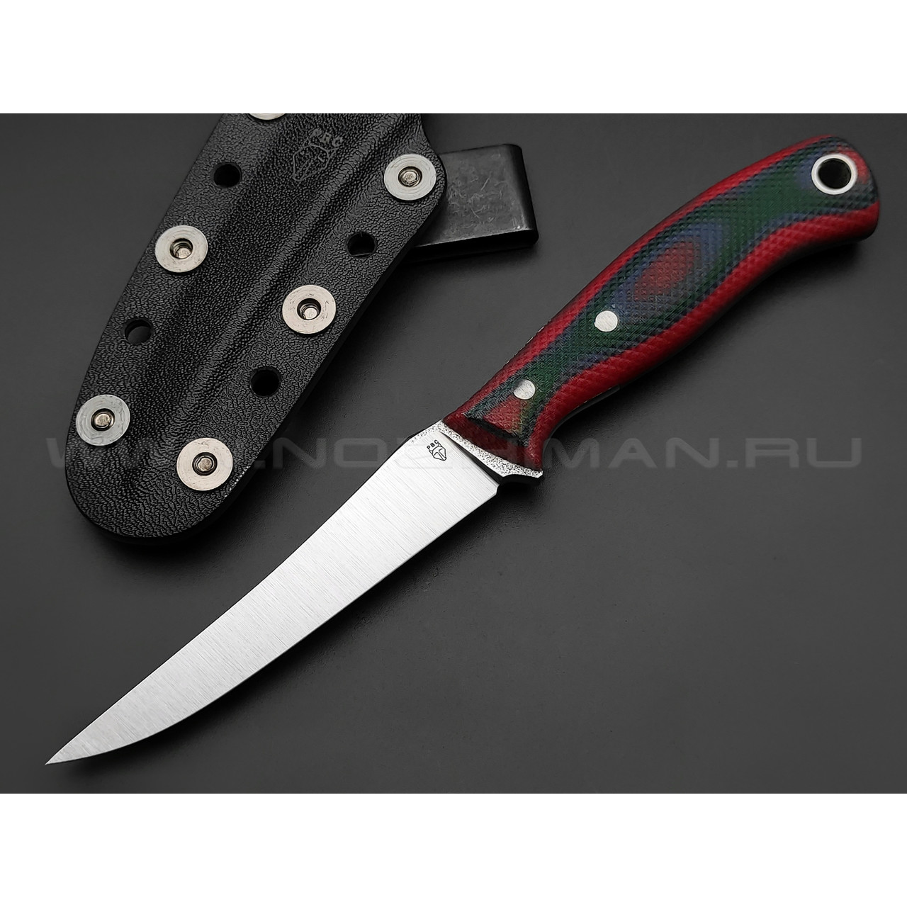 РВС нож Лаки сталь N690, рукоять микарта