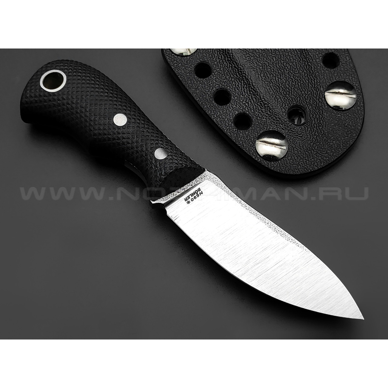 РВС нож Двояк сталь N690, рукоять микарта black